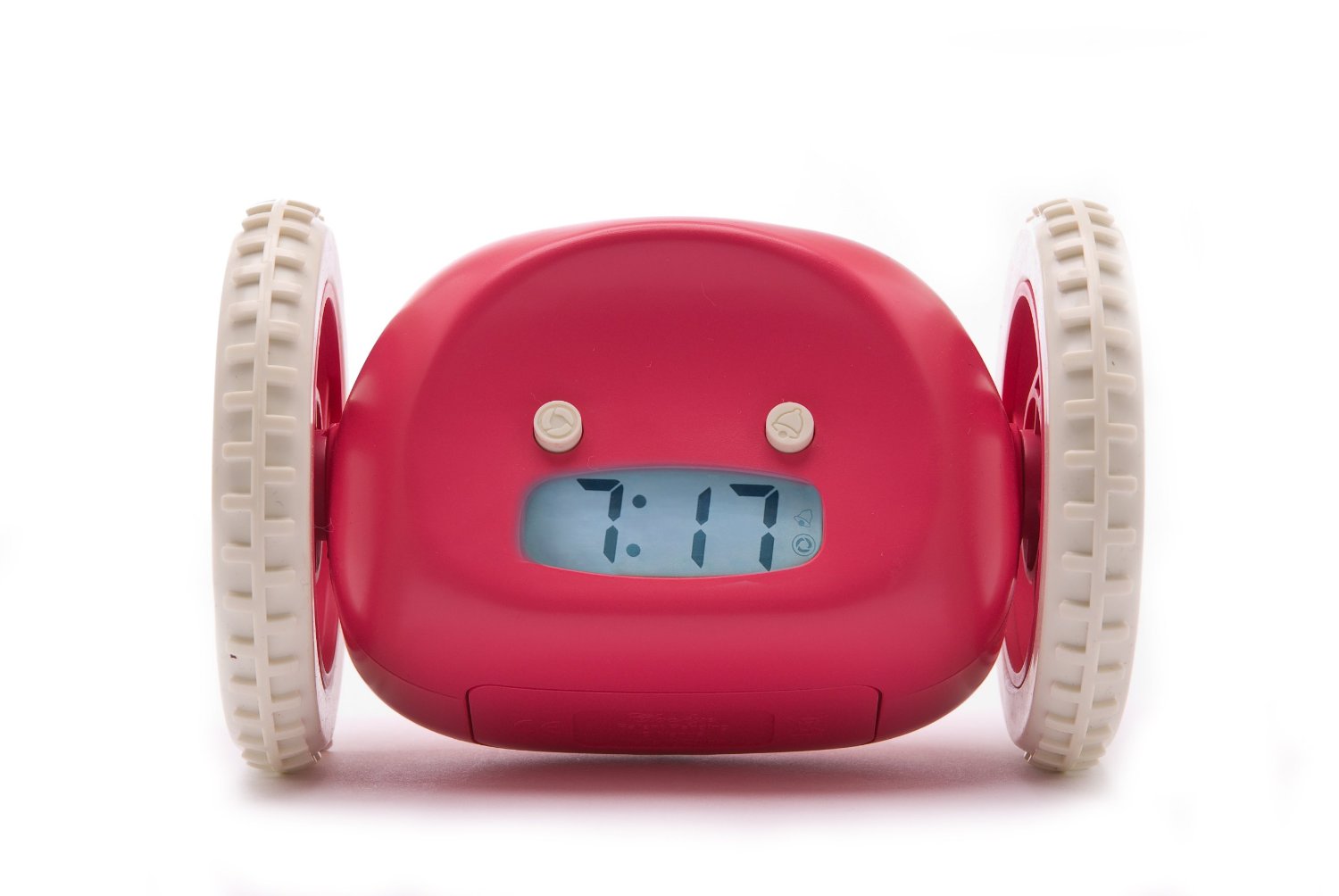 Clocky Alarm Clock on Wheels, Raspberry