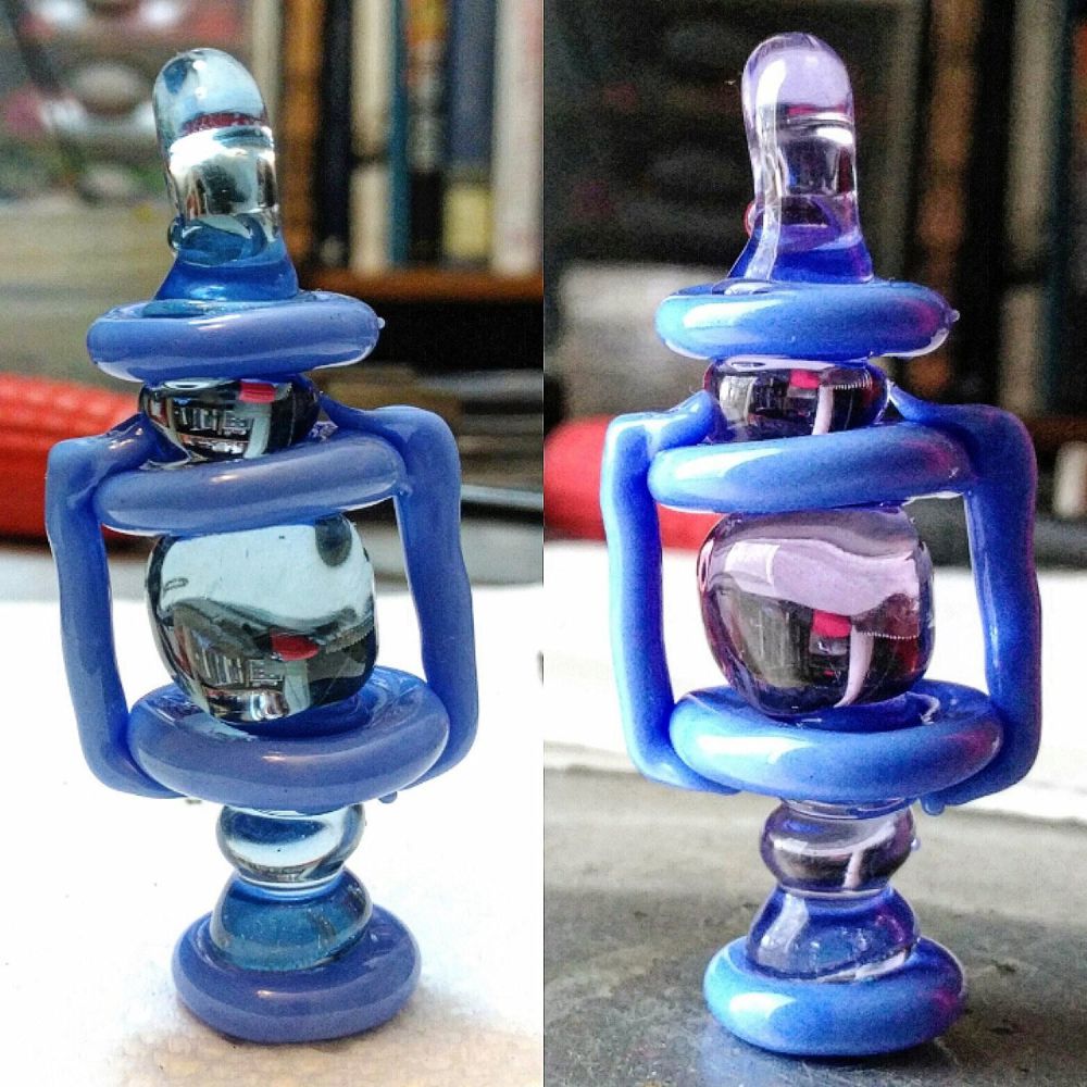 Color Changing Glass Lantern Heady Pendant
