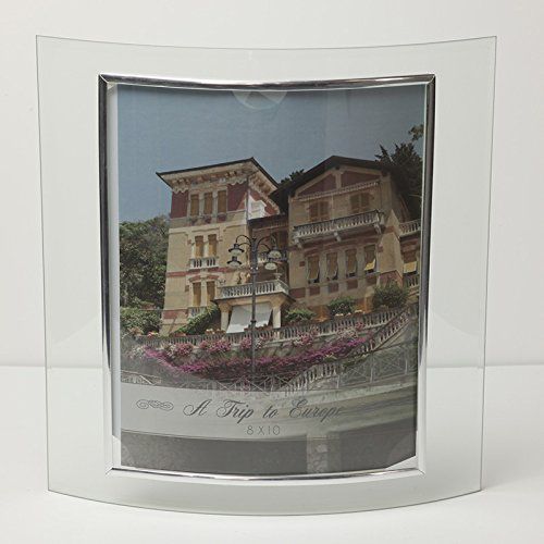 8x10 Glass Picture Frame Curved Stand