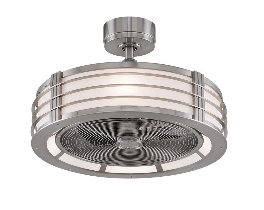 Fanimation FP7964BN Beckwith Fan with Opal Frosted Shade, Brushed Nickel