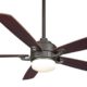 Fanimation FP8003OB 52-Inch Benito 5-Blade Ceiling Fan, Oil Rubbed Bronze with Walnut/Mahogany Blades