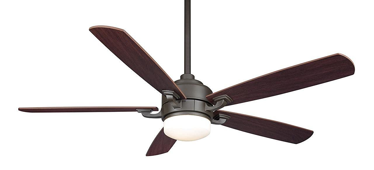 Fanimation FP8003OB 52-Inch Benito 5-Blade Ceiling Fan, Oil Rubbed Bronze with Walnut/Mahogany Blades