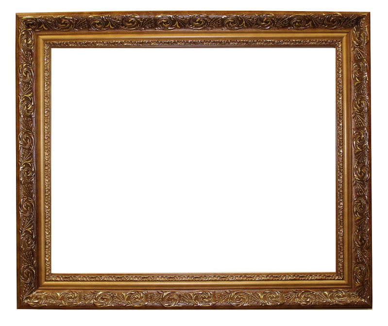Gold picture/poster frame size 24x30-inch, ornate finish,solid wood, 2.5" wide