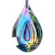 H&D Colorful Lamp Prisms Parts Loquat Shape Chandelier Glass Crystals Hanging Drops Pendants 76mm