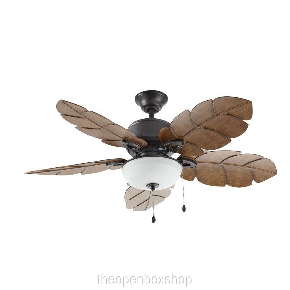 Home Decorators Collection Palm Cove 52 in. Natural Iron Ceiling Fan