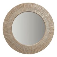 KOUBOO Round Capiz Seashell Sunray Wall Mirror