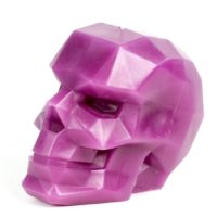 Skull Candle – Skull - Geometric Candles – Purple