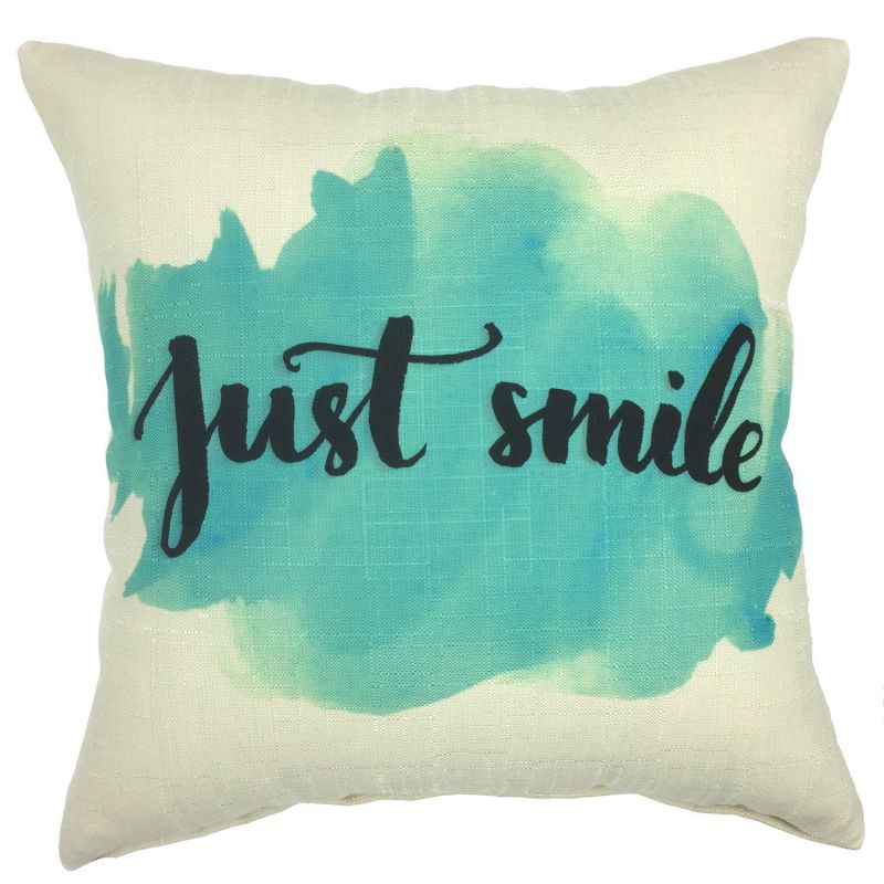 YOUR SMILE Cotton Linen Square Decorative Throw Pillow Case Cushion Cover 18x18 Inch(44CM44CM) (YS243)