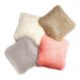 Best Home Fashion Grey Mongolian Lamb Faux Fur Pillow Cover- 24