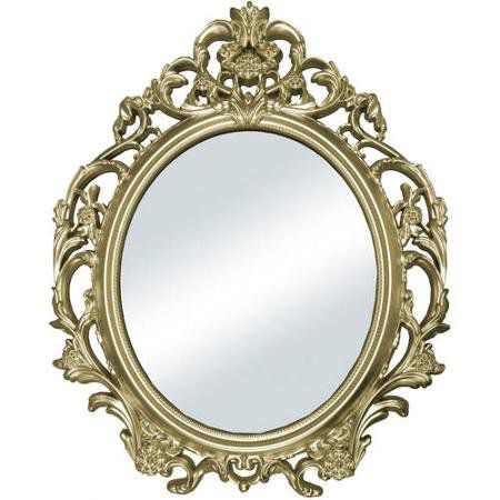 Better Homes and Gardens Baroque Wall Mirror, Gold