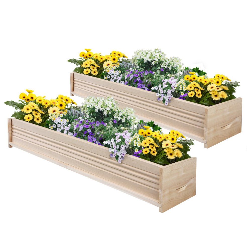 Greenes Fence Cedar Patio Planter Box, 48-Inch, 2-Planters