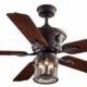 Hampton Bay Milton 52 In. Indoor/outdoor Oxide Bronze Patina Ceiling Fan