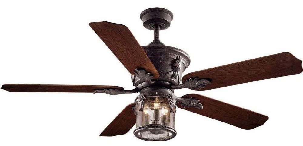 Hampton Bay Milton 52 In. Indoor/outdoor Oxide Bronze Patina Ceiling Fan