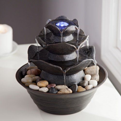 Indoor Water Fountain / Outdoor Water Fountain, Tabletop Water Fountain with Water Falls