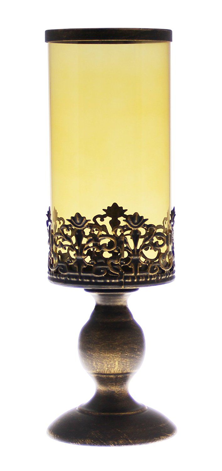 JustNile Classic Candle Stand - Black with Glass