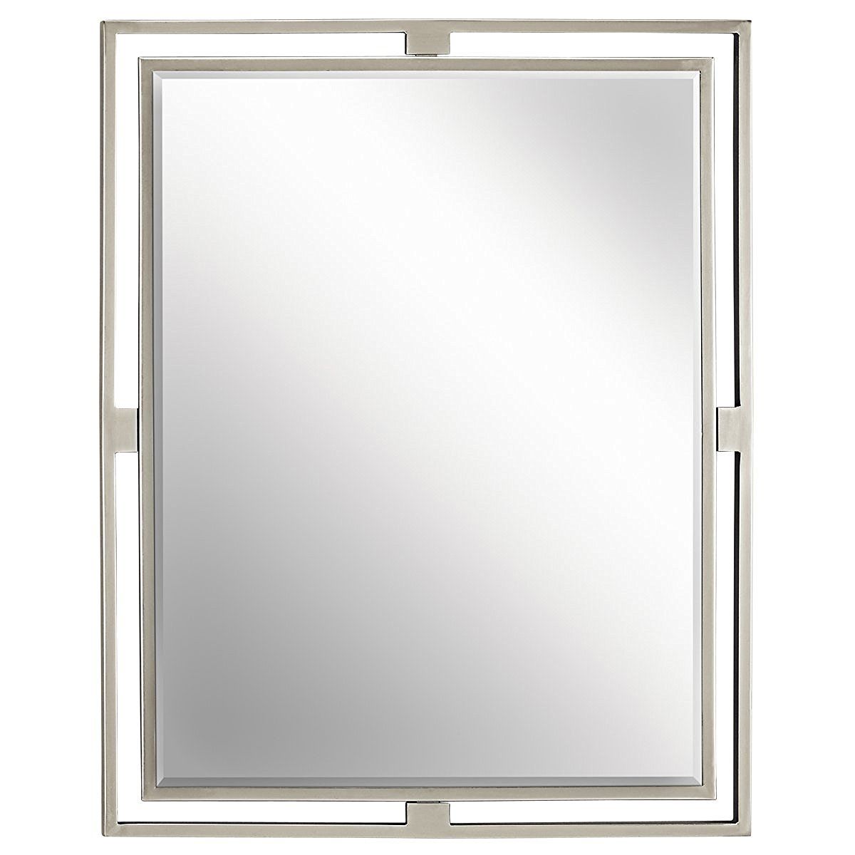 Kichler Lighting 41071NI Hendrik Rectangular Mirror, Brushed Nickel