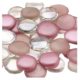 Lillian Rose 45-Piece Mixed Glass Signing Stones, Pink
