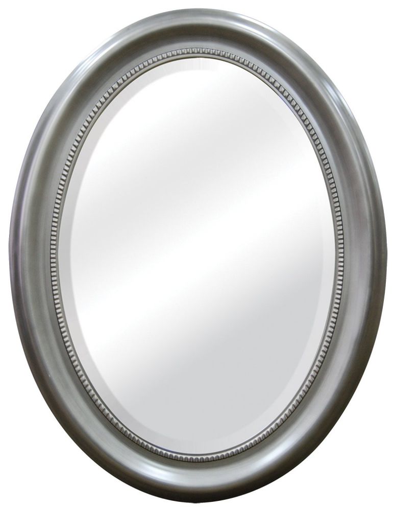 Brushed Nickel Mirror For Attractive, Moen Glenshire 22 81 In Brushed Nickel Oval Frameless Bathroom Mirror