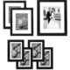 7-piece Picture Frame Set; Four 5x7 Inch Picture Frames with 4x6 Inch openings - Two 8x10 Inch Picture Frames with 5x7 openings - One 11x14 Inch Picture Frame with an 8x10 inch openings