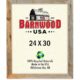 BarnwoodUSA Rustic 24 by 30 Inch Wooden Picture Frame with 2 Inch Wide Molding - 100% Reclaimed Wood, Weathered Gray