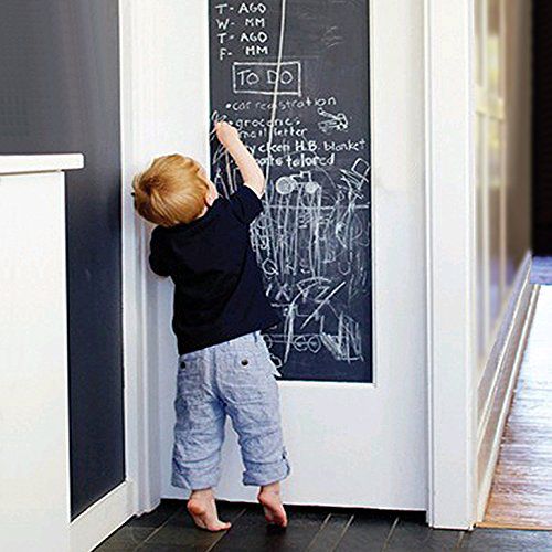 EachWell DIY Vinyl Chalkboard Removable Blackboard Wall Sticker Decal 18 x 79 " with 5 Free Chalks for Home Office