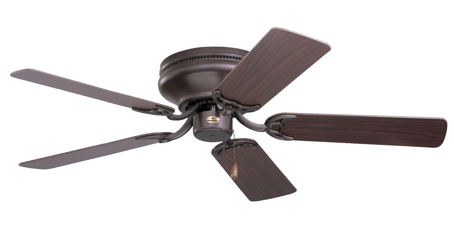 Emerson Ceiling Fans CF804SORB Snugger Low Profile Hugger Ceiling Fan, 42-Inch Blades, Light Kit Adaptable, Oil Rubbed Bronze Finish