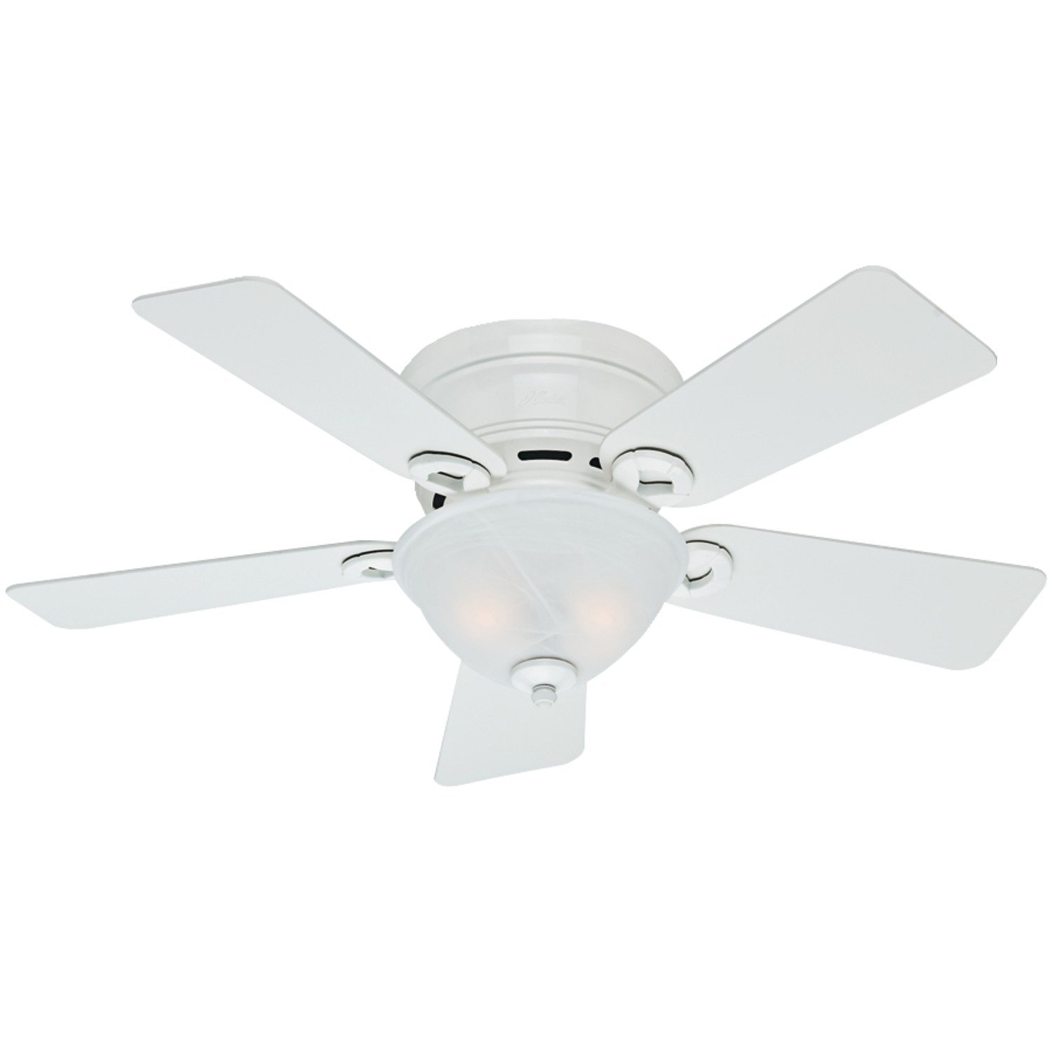 Hunter Fan Company 51022 Conroy 42-Inch Snow White Ceiling Fan with Five Snow White Blades and a Light Kit