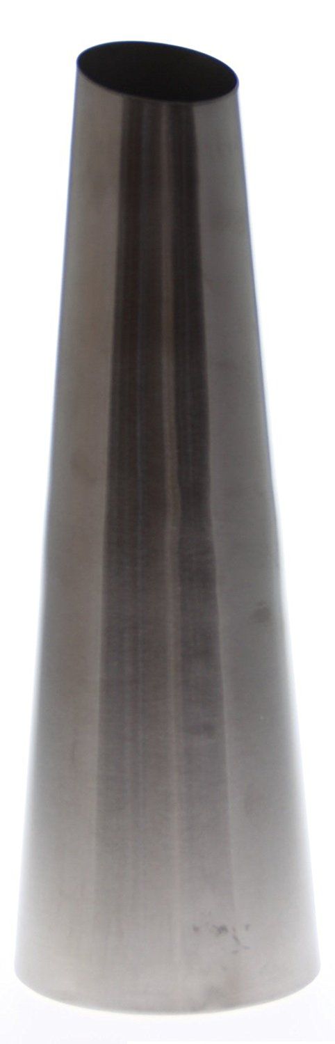 JustNile Modern Stainless Steel Vase - 12-inch Tall Cylinder