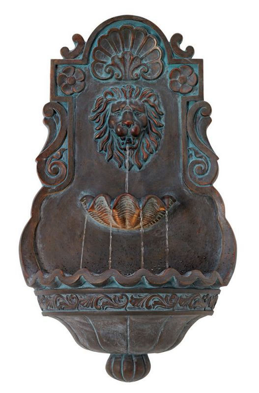 Lion Head Iron - Bronze 31 1/2" High Indoor Outdoor Fountain