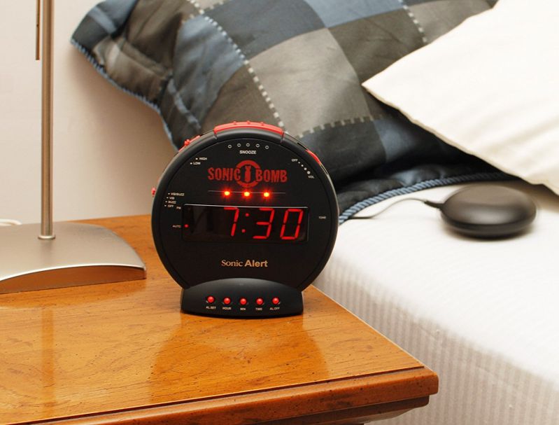 Sonic Alert SBB500SS Sonic Bomb Loud Dual Alarm Clock with Bed Shaker