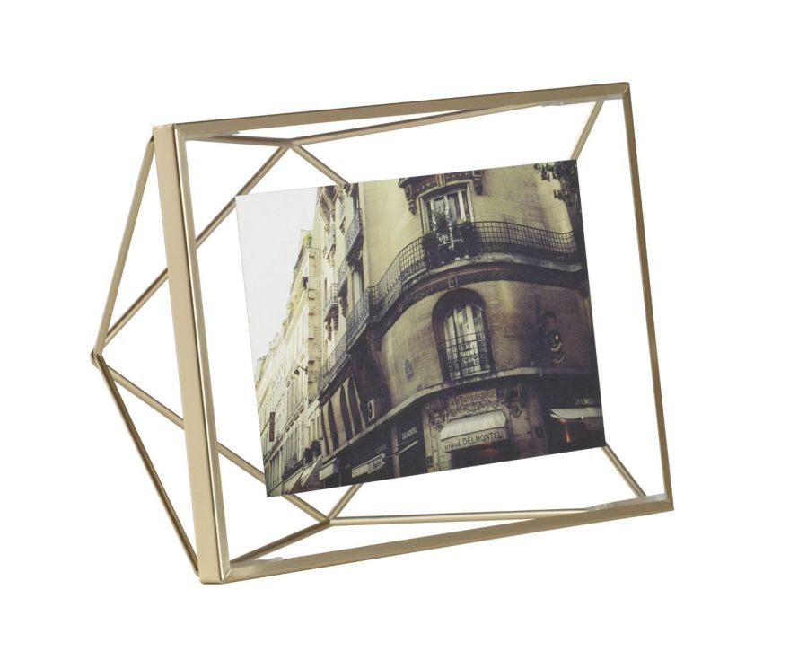 Umbra Prisma Picture Frame, 4 by 6-Inch, Matte Brass