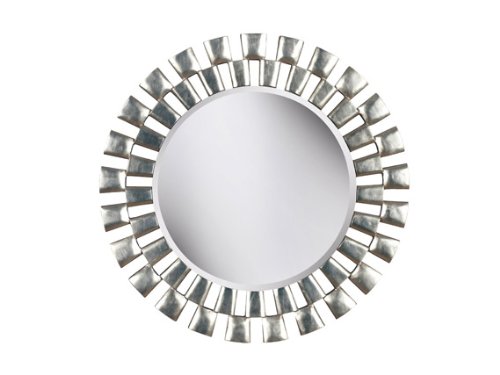Kenroy Home Gilbert Wall Mirror with Silver Finish, 36-Inch Diameter